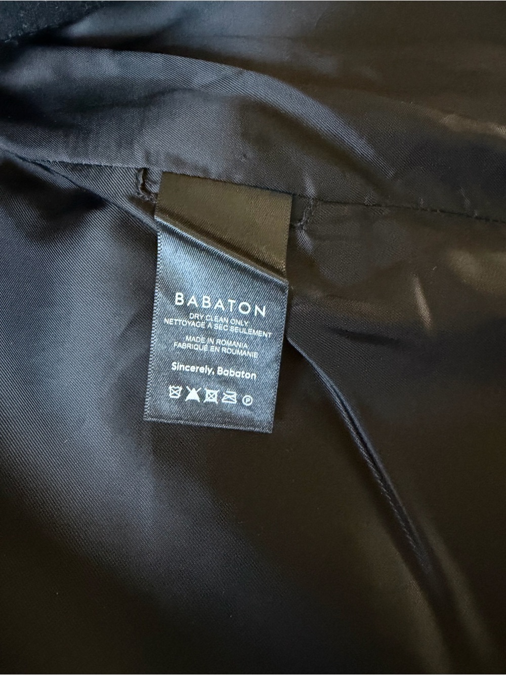 ARITZIA Babaton Black Single-Button Wool Trench Coat - Picture 7 of 7